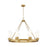 Innovations Boreas 6Lt 36" Chandelier 8" Shade, BB/White - 617-8CR-BB-G617-8WH