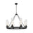 Innovations Boreas 6Lt 36" Chandelier 11" Shade, BK/DS - 617-8CR-BK-G617-11DE