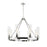 Innovations Boreas 6Lt 36" Chandelier 11" Shade, PN/Clear - 617-8CR-PN-G617-11CL