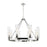Innovations Boreas 6Lt 36" Chandelier 11" Shade, PN/DS - 617-8CR-PN-G617-11DE
