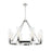 Innovations Boreas 6Lt 36" Chandelier 11" Shade, PN/Seed - 617-8CR-PN-G617-11SDY