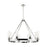 Innovations Boreas 6Lt 36" Chandelier 8" Shade, PN/Clear - 617-8CR-PN-G617-8CL