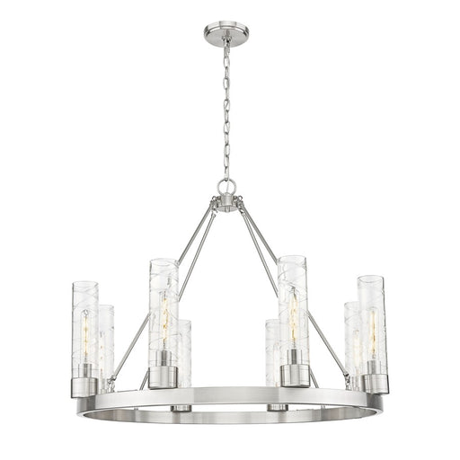 Innovations Boreas 6Lt 36" Chandelier 11" Shade, SN/DS - 617-8CR-SN-G617-11DE