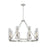 Innovations Boreas 6Lt 36" Chandelier 11" Shade, SN/Smoke - 617-8CR-SN-G617-11SM