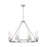 Innovations Boreas 6Lt 36" Chandelier 8" Shade, SN/STCL - 617-8CR-SN-G617-8SCL