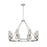 Innovations Boreas 6Lt 36" Chandelier 8" Shade, SN/Smoke - 617-8CR-SN-G617-8SM