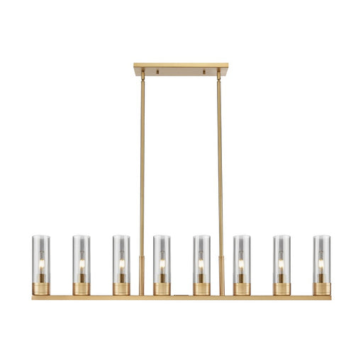 Innovations Boreas 6Lt 48" Stem Island, 8" Shade, BB/Smoke - 617-8I-BB-G617-8SM