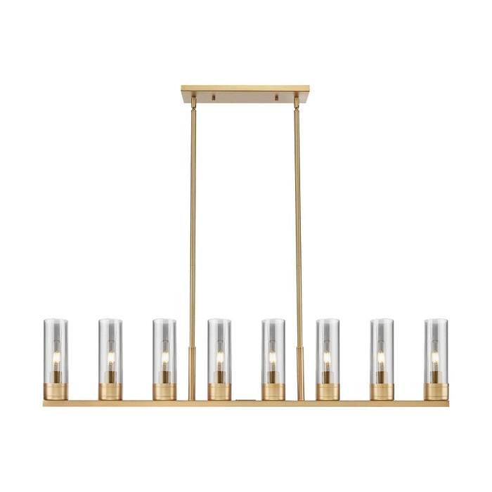 Innovations Boreas 6Lt 48" Stem Island, 8" Shade, BB/Smoke - 617-8I-BB-G617-8SM