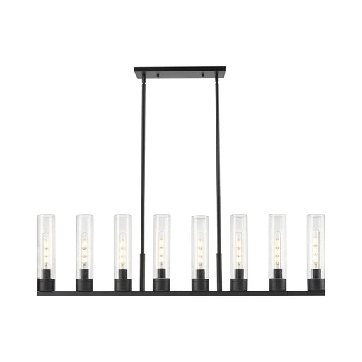 Innovations Boreas 6L 48" Stem Island, 11" Shade, BK/SD - 617-8I-BK-G617-11SDY