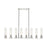 Innovations Boreas 6Lt 48" Stem Island, 11" Shade, PN/CL - 617-8I-PN-G617-11CL