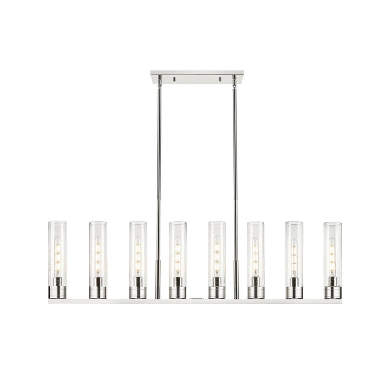 Innovations Boreas 6L 48" Stem Island, 11" Shade, PN/SD - 617-8I-PN-G617-11SDY