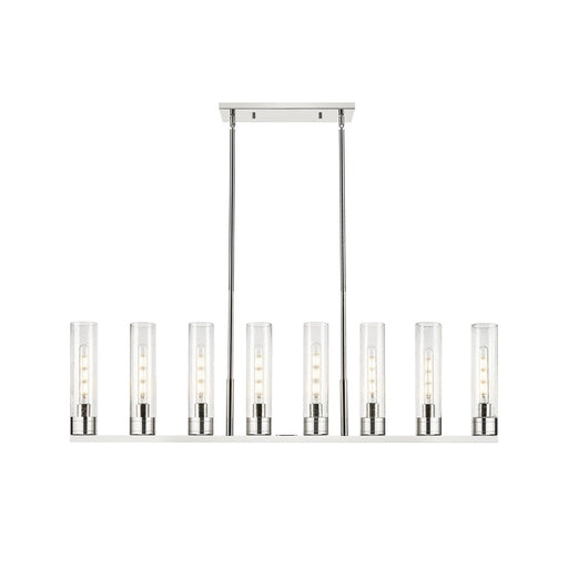 Innovations Boreas 6L 48" Stem Island, 11" Shade, PN/SD - 617-8I-PN-G617-11SDY