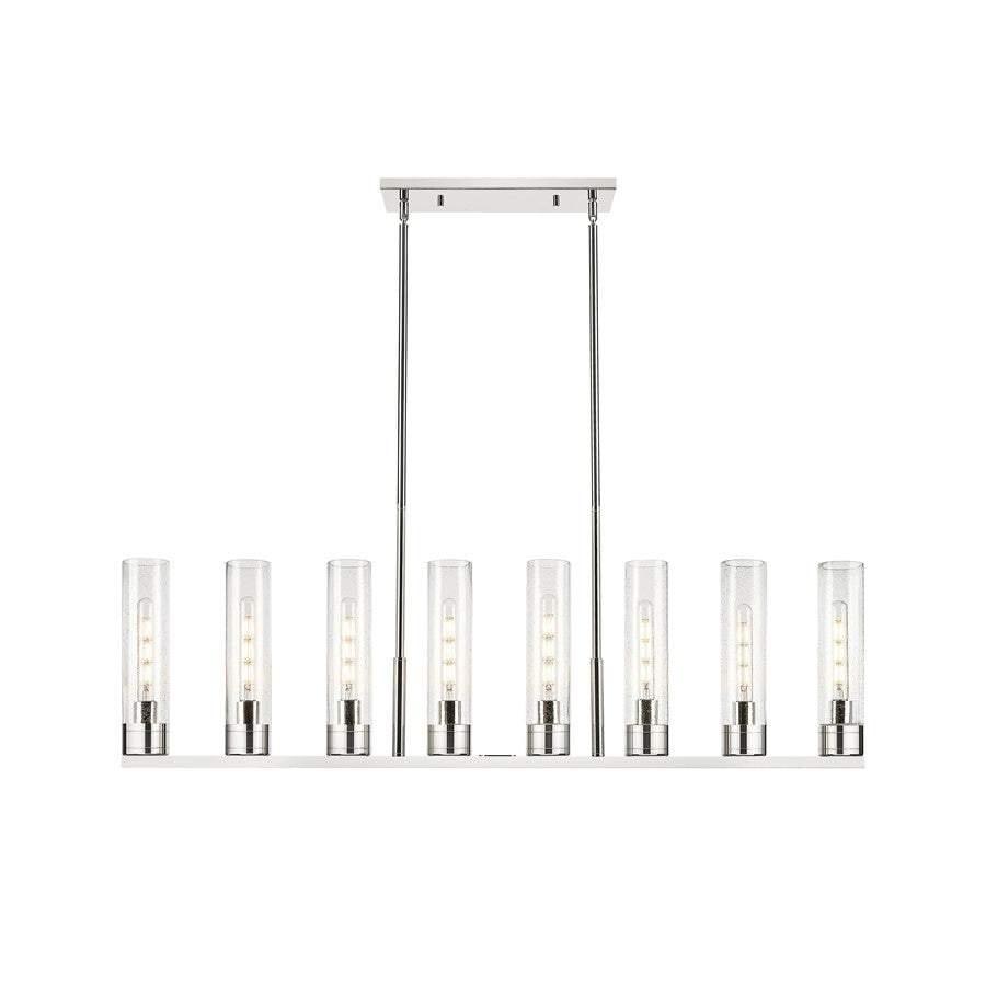 Innovations Boreas 6L 48" Stem Island, 11" Shade, PN/SD - 617-8I-PN-G617-11SDY