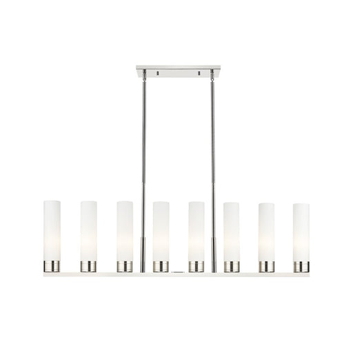 Innovations Boreas 6L 48" Stem Island, 11" Shade, PN/STWH - 617-8I-PN-G617-11SWH