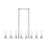 Innovations Boreas 6Lt 48" Stem Island, 8" Shade, PN/DS - 617-8I-PN-G617-8DE