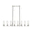 Innovations Boreas 6Lt 48" Stem Island, 8" Shade, PN/STCL - 617-8I-PN-G617-8SCL