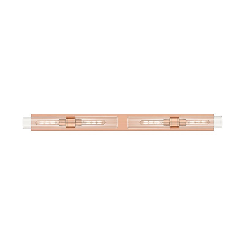 Innovations Ballston Boreas 4Lt 51" Bath, Copper/Clear - 617L-4W-AC-G617-11CL