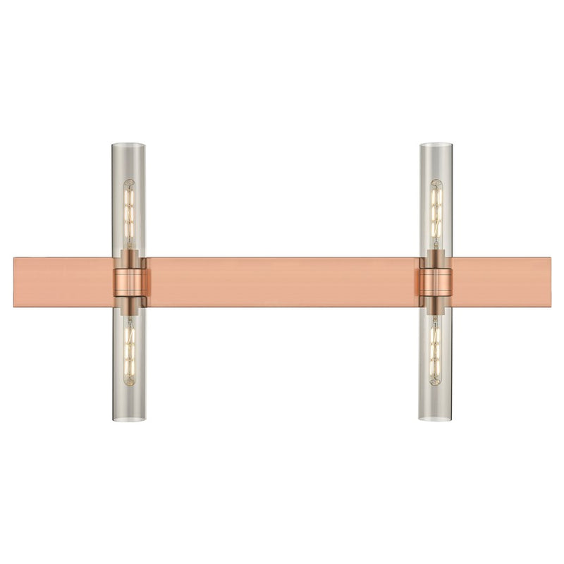 Innovations Ballston Boreas 4Lt 51" Bath, Copper/Smoke - 617L-4W-AC-G617-11SM