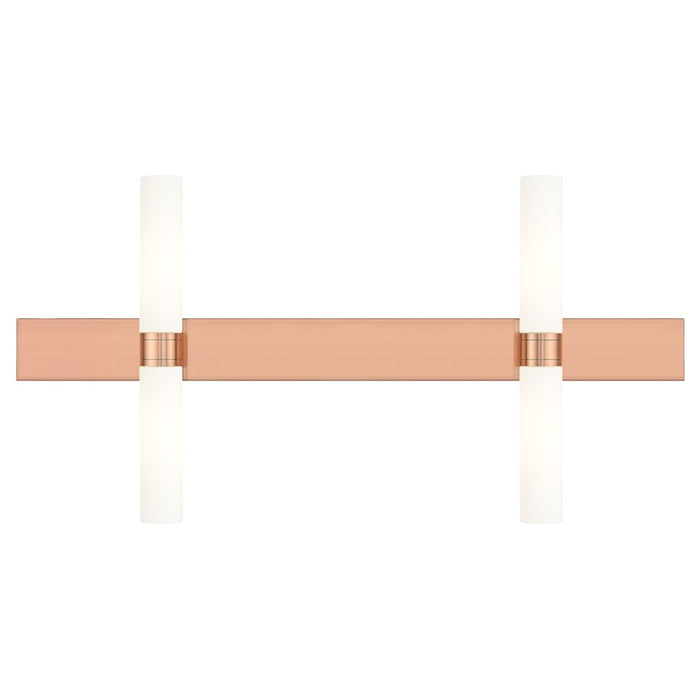 Innovations Ballston Boreas 4Lt 51" Bath, Copper/White - 617L-4W-AC-G617-11WH