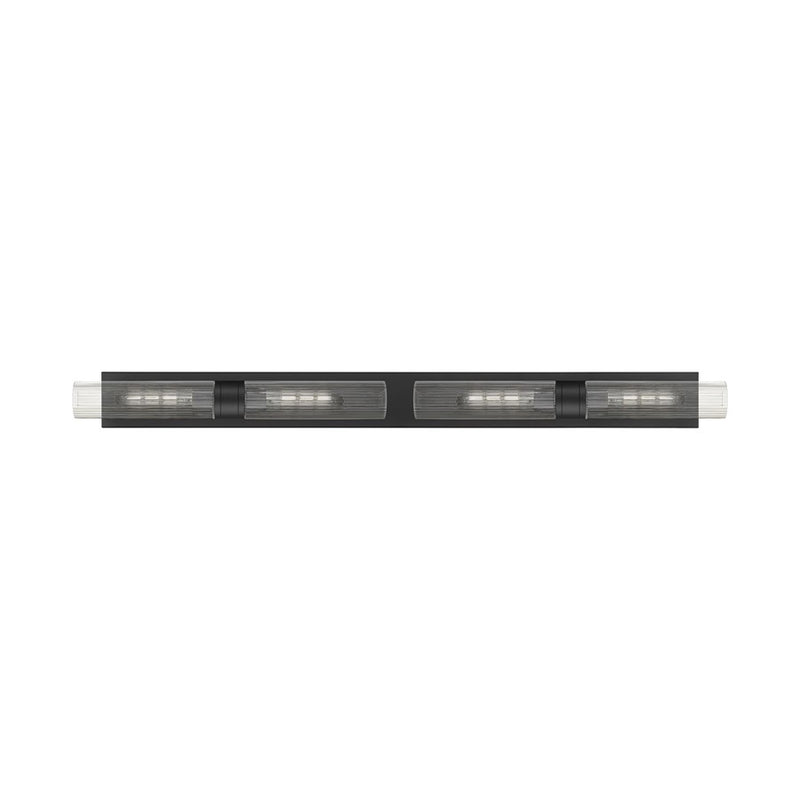 Innovations Ballston Boreas 4Lt 51" Bath, BK/SC - 617L-4W-BK-G617-11SCL