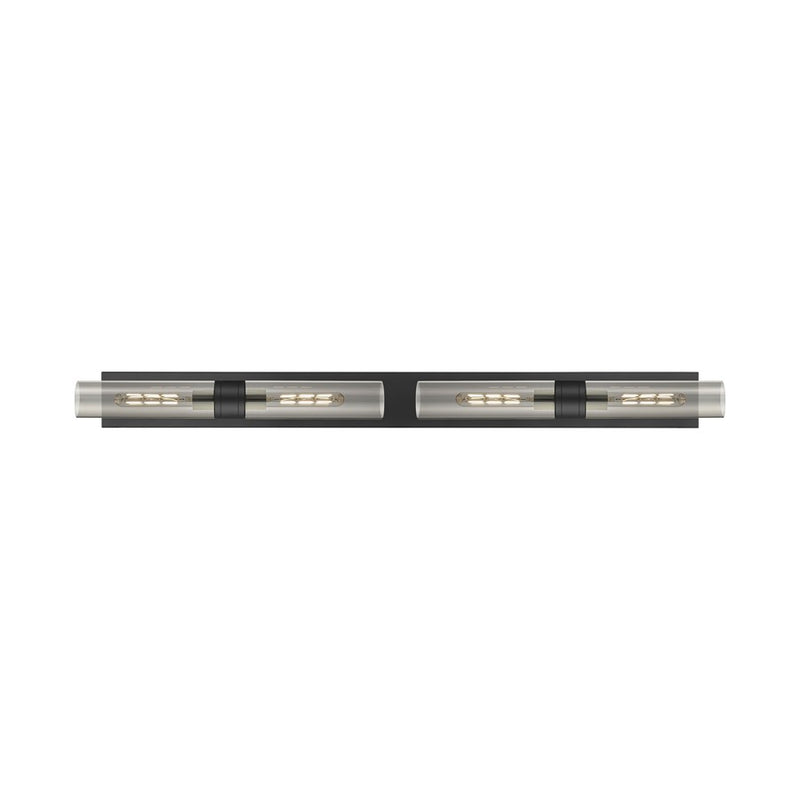 Innovations Ballston Boreas 4Lt 51" Bath, Black/Smoke - 617L-4W-BK-G617-11SM