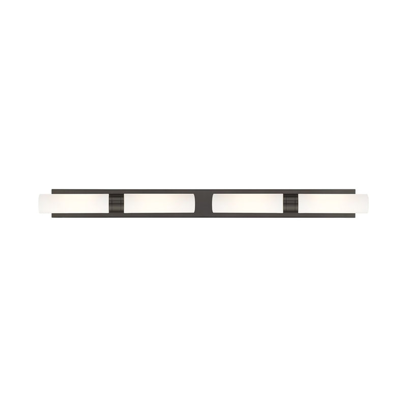 Innovations Ballston Boreas 4Lt 51" Bath, Bronze/White - 617L-4W-OB-G617-11WH