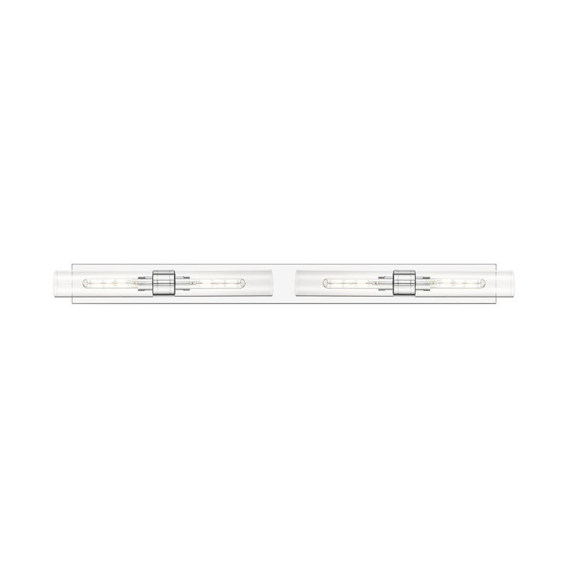 Innovations Ballston Boreas 4Lt 51" Bath, Chrome/Clear - 617L-4W-PC-G617-11CL