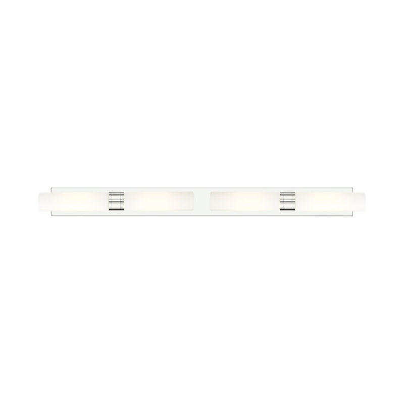 Innovations Ballston Boreas 4Lt 51" Bath, PN/WH - 617L-4W-PN-G617-11WH