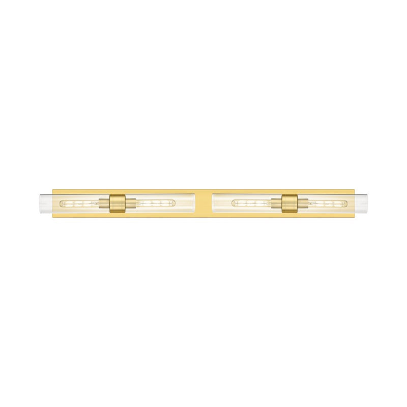 Innovations Ballston Boreas 4Lt 51" Bath, Gold/Clear - 617L-4W-SG-G617-11CL
