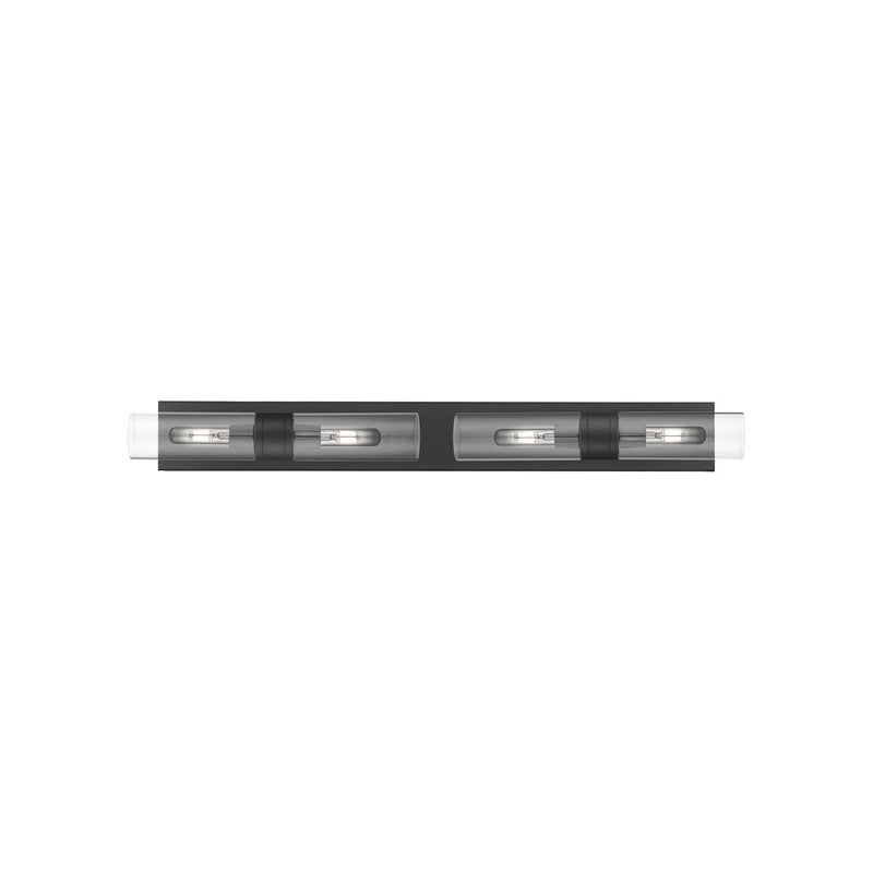 Innovations Ballston Boreas 4Lt 39" Bath, Black Clear - 617S-4W-BK-G617-8CL