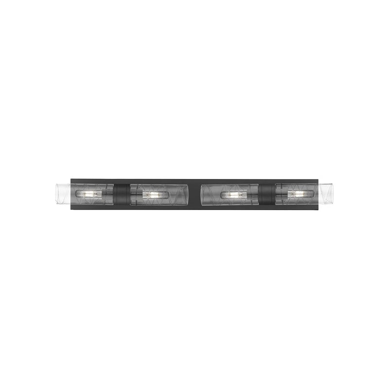 Innovations Ballston Boreas 4Lt 39" Bath, Black Deco Swirl - 617S-4W-BK-G617-8DE