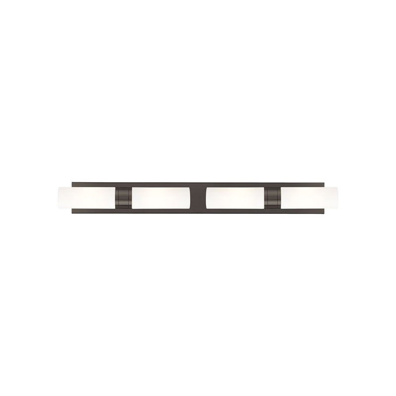 Innovations Ballston Boreas 4Lt 39" Bath, Bronze White - 617S-4W-OB-G617-8WH