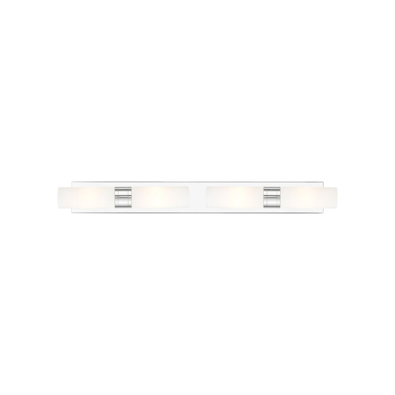 Innovations Ballston Boreas 4Lt 39" Bath, Chrome White - 617S-4W-PC-G617-8WH