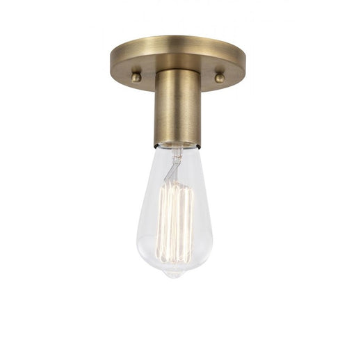Innovations Lighting Auralume Karima 1 Light Flush Mount, Brass