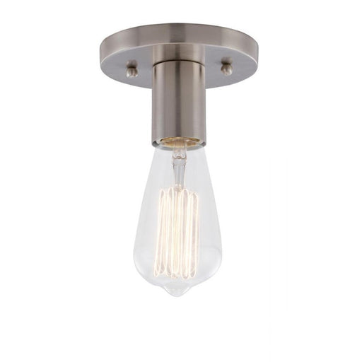 Innovations Lighting Auralume Karima 1 Light Flush Mount, Nickel