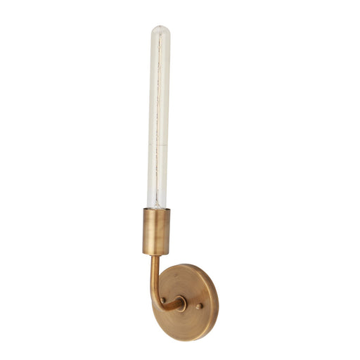 Innovations Karima 1-Light Wall Sconce | Transitional Brushed Brass Steel and White Glass | Bedroom & Hallway Accent Light | 4.6 x 8 x 4 | Model 622-1W-BB