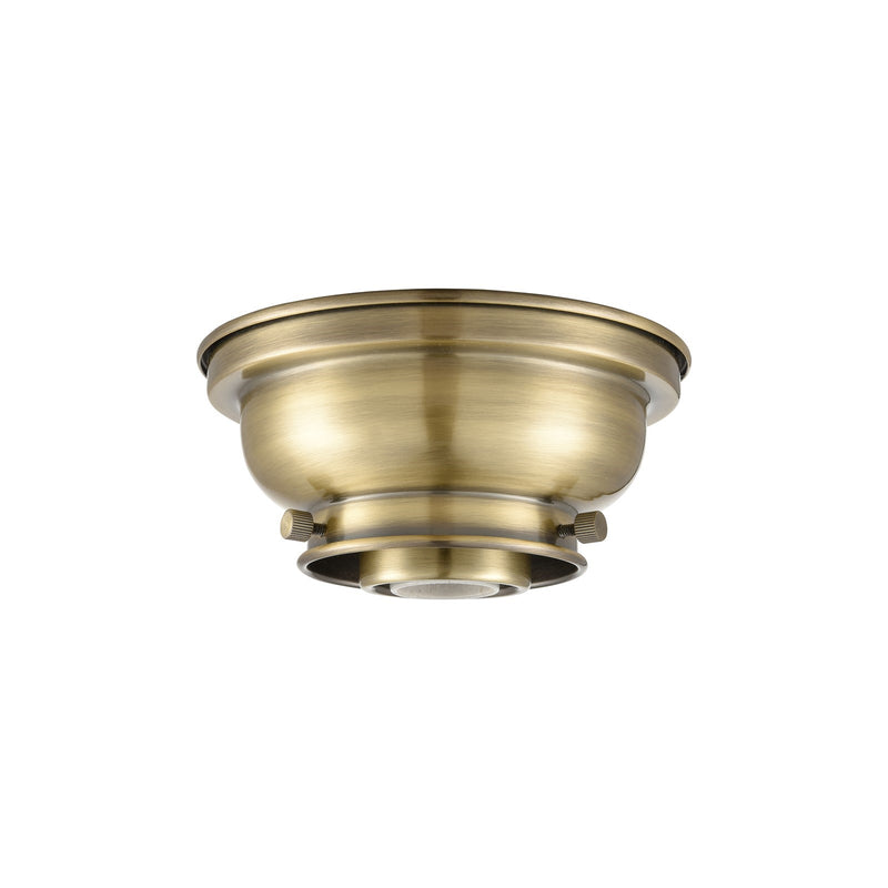 Innovations Franklin Restoration 6.25in 1-Light Flush Mount | Industrial Antique Brass Steel | Hallway & Entryway | 6.25 x 6.25 x 2.75 in | Model 623-1F-AB