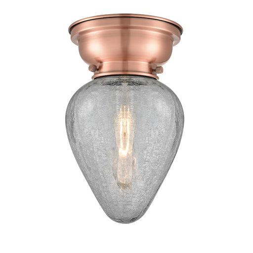 Innovations 165 Geneseo 1 Light Flush Mount, A Copper/Crackle