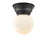 Innovations Beacon 1 Light Flush Mount, Black/Matte White - 623-1F-BK-G201-6