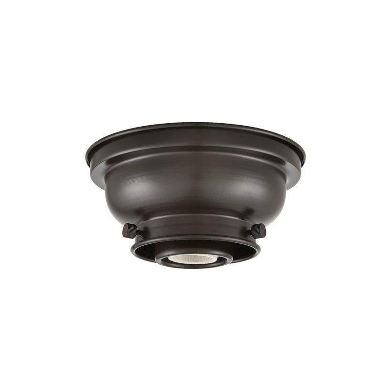 Innovations Franklin Restoration 6.25in 1-Light Flush Mount | Industrial Oil Rubbed Bronze Steel | Damp Location Hallway & Closet | 6.25 | Model 623-1F-OB