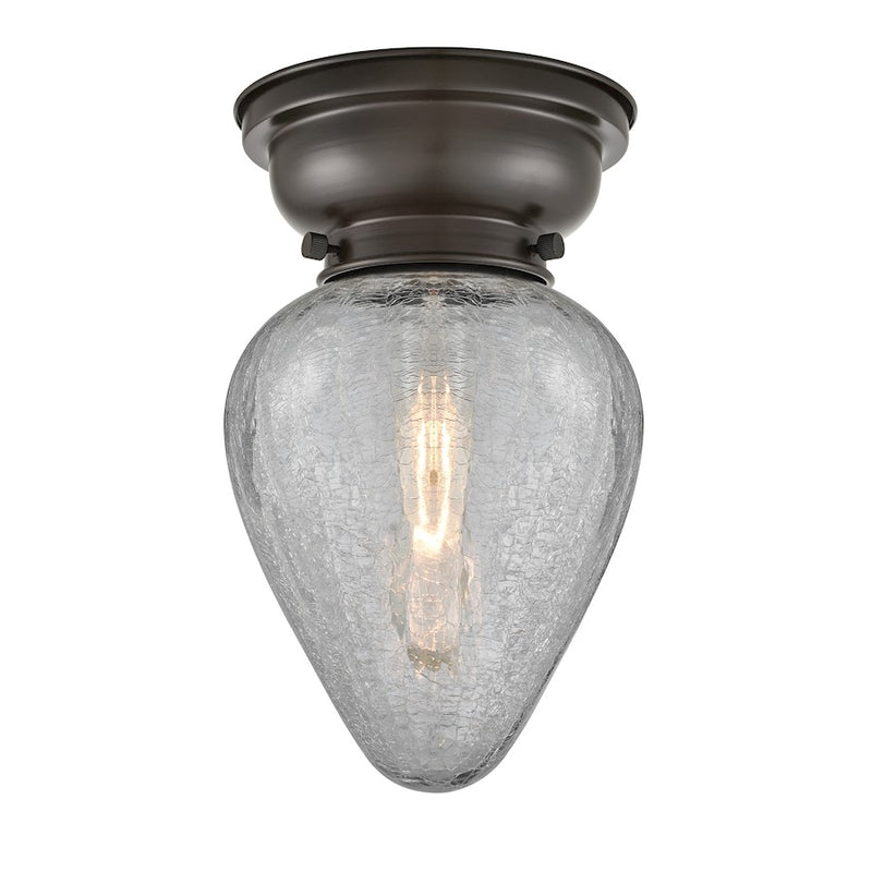 Innovations 165 Geneseo 1 Light Flush Mount, OR Bronze/Crackle