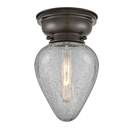 Innovations 165 Geneseo 1 Light Flush Mount, OR Bronze/Crackle