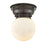 Innovations Beacon 1 Light Flush Mount, Bronze/Matte White - 623-1F-OB-G201-6