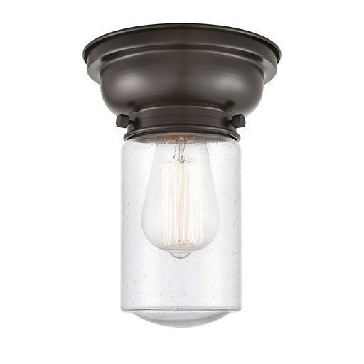 Innovations 314 Dover 1 Light Flush Mount, OR Bronze/Seedy