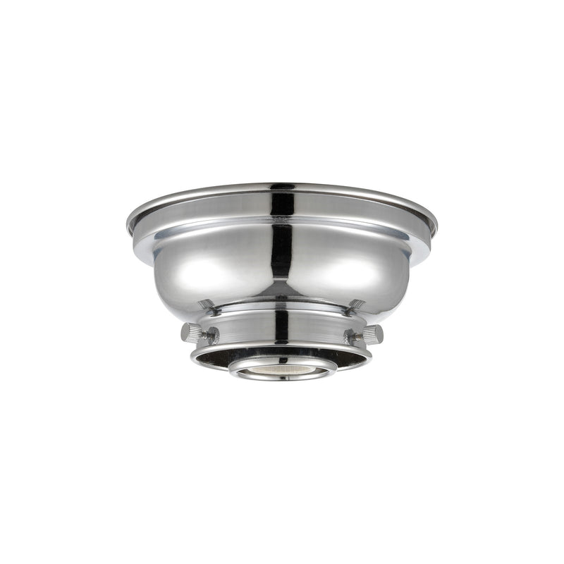 Innovations Franklin Restoration 6in 1-Light Flush Mount | Industrial Polished Chrome Steel | Damp-Rated Hallway & Bathroom | 6.25 x | Model 623-1F-PC