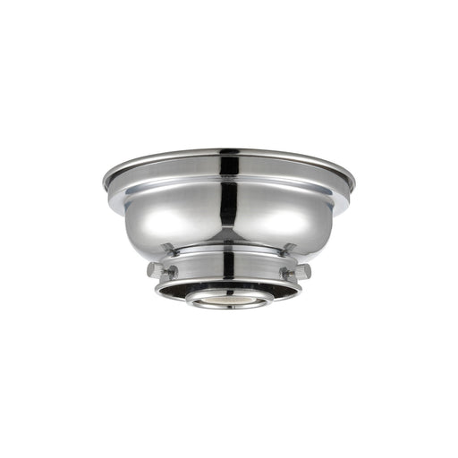 Innovations Franklin Restoration 6in 1-Light Flush Mount | Industrial Polished Chrome Steel | Damp-Rated Hallway & Bathroom | 6.25 x | Model 623-1F-PC