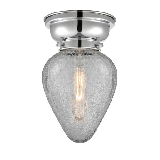 Innovations 165 Geneseo 1 Light Flush Mount, P Chrome/Crackle