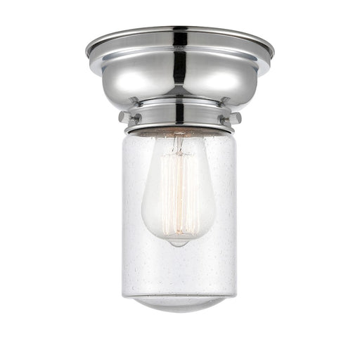 Innovations 314 Dover 1 Light Flush Mount, P Chrome/Seed