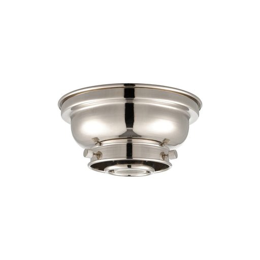 Innovations Franklin Restoration 6.25in 1-Light Flush Mount | Industrial Polished Nickel Steel | Damp-Rated Hallway & Bathroom | 6.25 x | Model 623-1F-PN