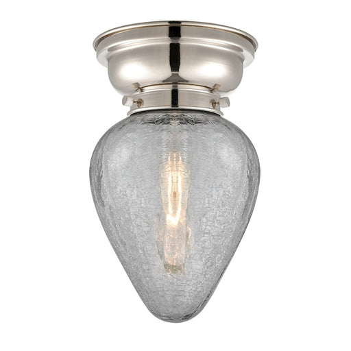 Innovations 165 Geneseo 1 Light Flush Mount, P Nickel/Crackle